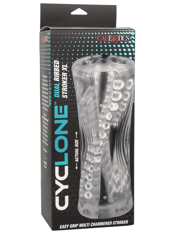 California Exotics Cyclone Dual Ribbed Realistic Mens Stroker XL Masturbators and Strokers