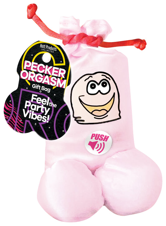 Hott Products Pecker Orgasm Talking Audible Gift Bag - Party Gifts and Novelties