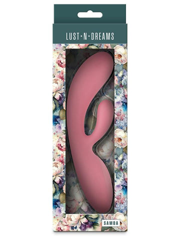 NS Novelties Lust-n-Dreams Samba Rabbit Vibrator Coral - Rabbit Vibrators