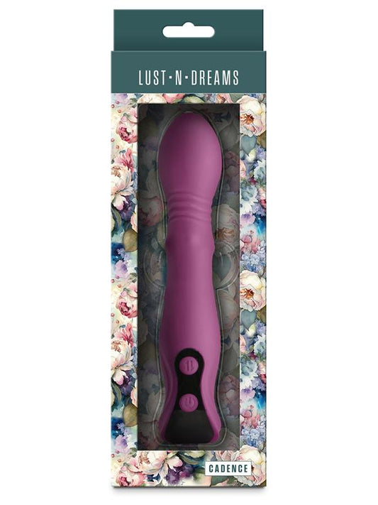 NS Novelties Lust-n-Dreams Cadence Thrusting Vibrator Blush G-Spot Vibrators