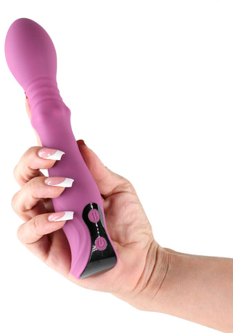 NS Novelties Lust-n-Dreams Cadence Thrusting Vibrator Blush - G-Spot Vibrators