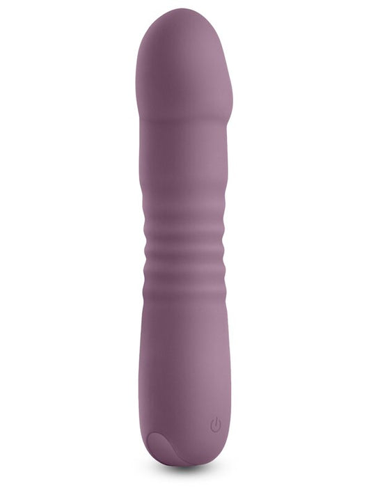 NS Novelties Lust-n-Dreams Poise Vibrating Dildo Mauve - Vibrating Dildos