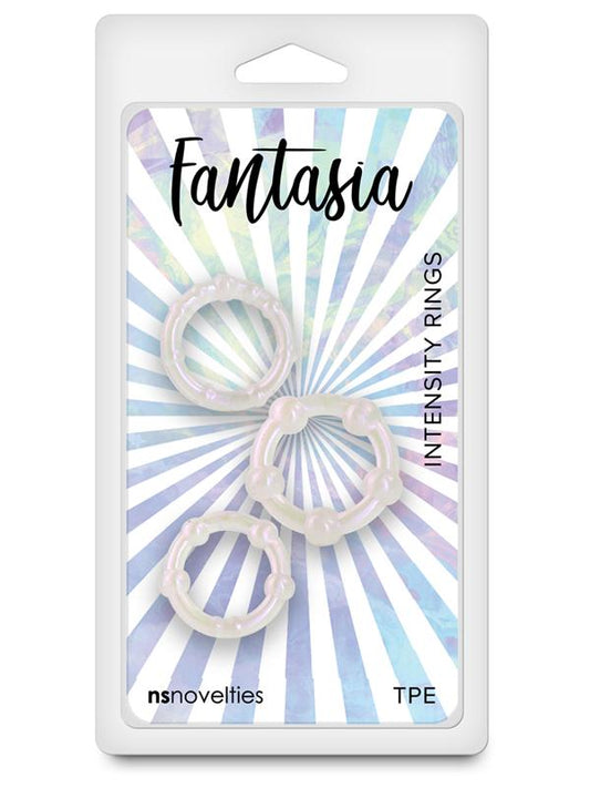 NS Novelties Fantasia Intensity Stretchy Cock Rings Pearl Cock Ring Sets