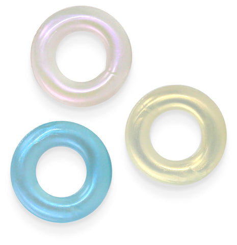 NS Novelties Fantasia Stamina Cock Rings Set Multicolor - Cock Ring Sets