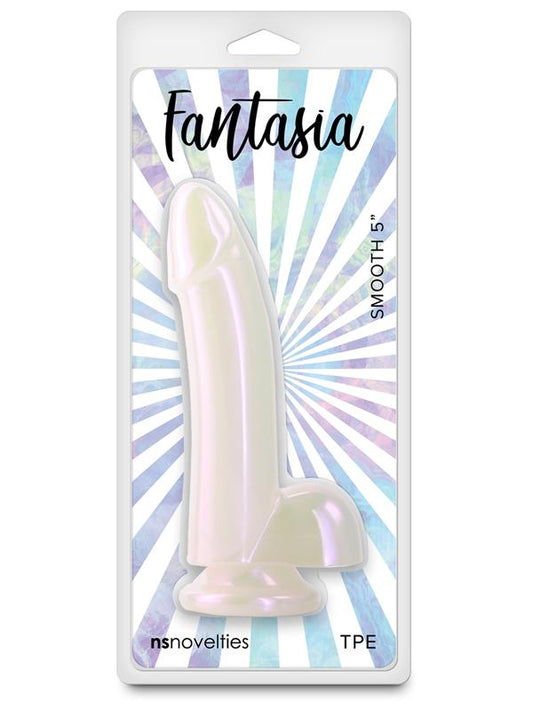 NS Novelties Fantasia Smooth 5 Inch Realistic Dildo Pearl - Realistic Dildos