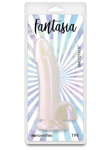 NS Novelties Fantasia Smooth 5 Inch Realistic Dildo Pearl - Realistic Dildos