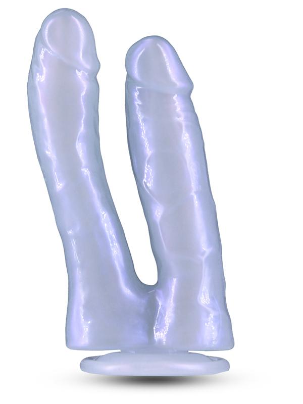 Colours Fantasia Double Trouble Realistic Dong Azure Double Ender