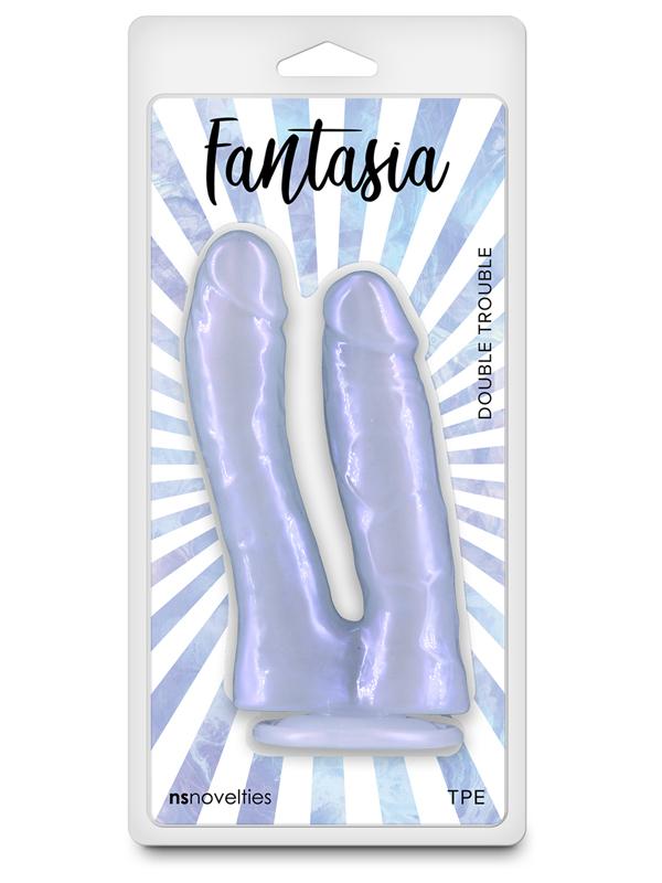 Colours Fantasia Double Trouble Realistic Dong Azure Double Ender