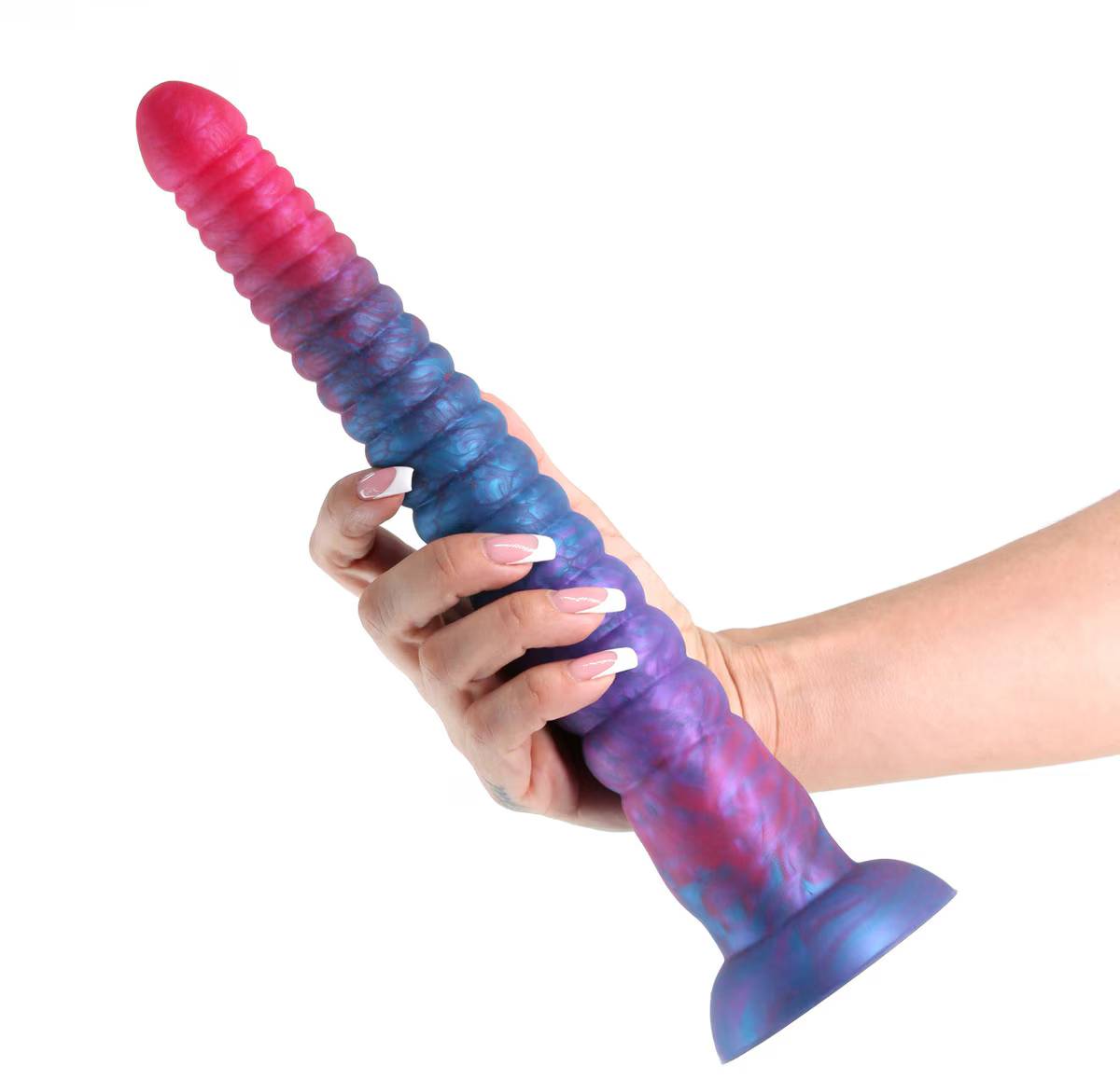 NS Novelties Colours Stacked 12 Inch Silicone Dildo Realistic Dildos