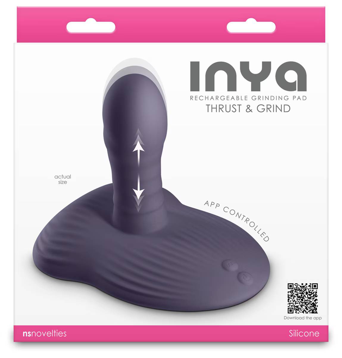 INYA Thrust and Grind App Control Personal Massager Gray Personal Massagers