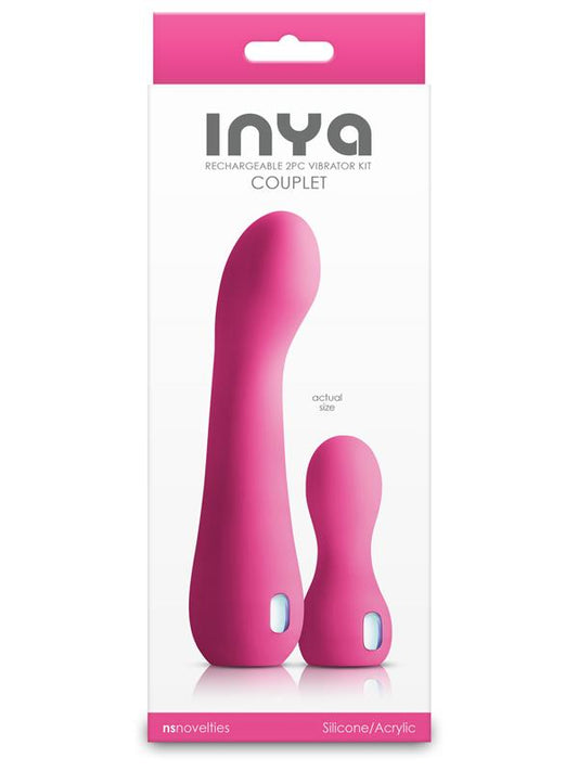 NS Novelties INYA Couplet Curved G Spot Vibrator Pink - G-Spot Vibrators