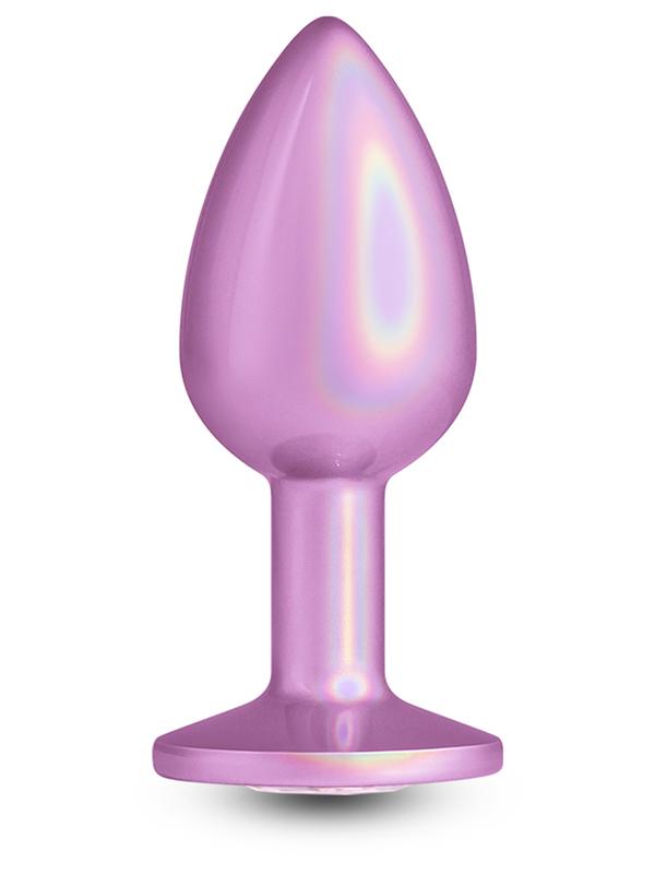 NS Novelties Rear Assets Iridescent Pink Butt Plug Butt Plugs