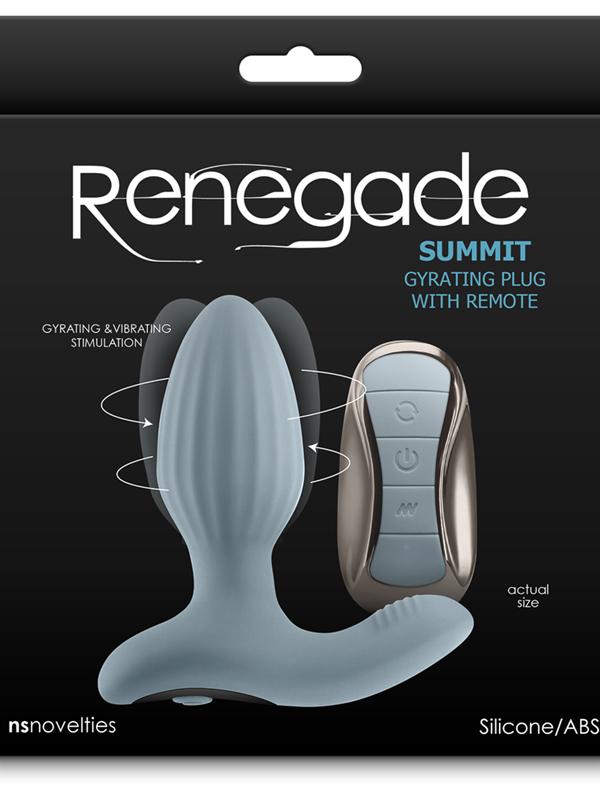 Renegade Summit Remote Control Prostate Vibrator Gray Prostate Sex Toys