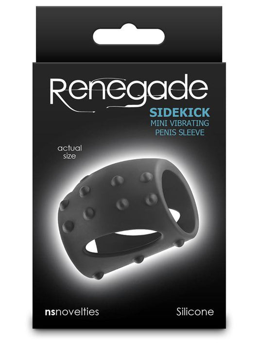 Renegade Sidekick Vibrating Cock Ring Black - Vibrating Cock Rings