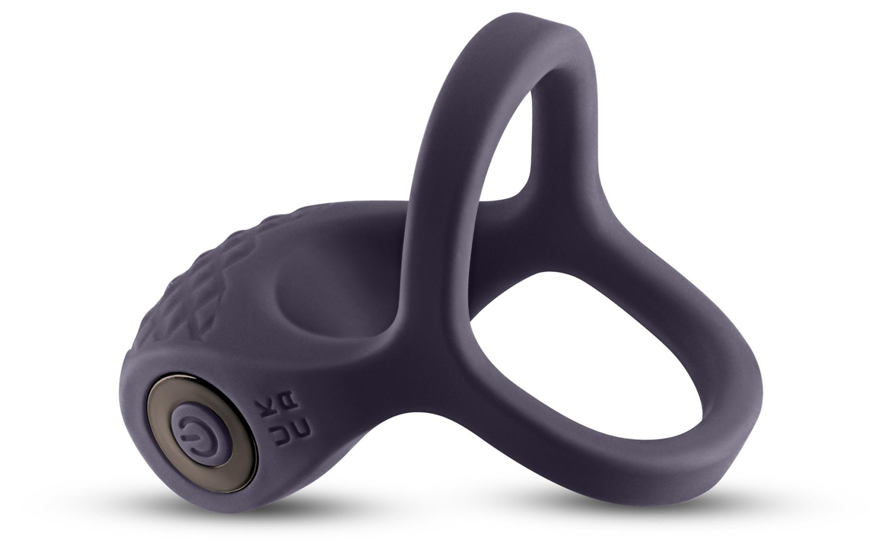 Renegade Valiant Rechargeable Mens Cock Ring Gray Vibrating Cock Rings