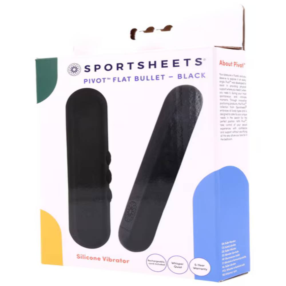 Sportsheets Pivot Flat 5 Speeds Silicone Bullet Vibrator Bullet Vibrators