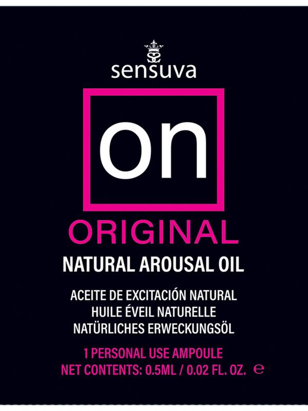 Sensuva On Original Arousal Adult Massage Oil Ampoule Packet Massage Oils and Lubricants