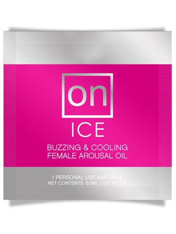 Sensuva On Ice Arousal Oil Single Use Ampoule Packet - Massage Oils and Lubricants