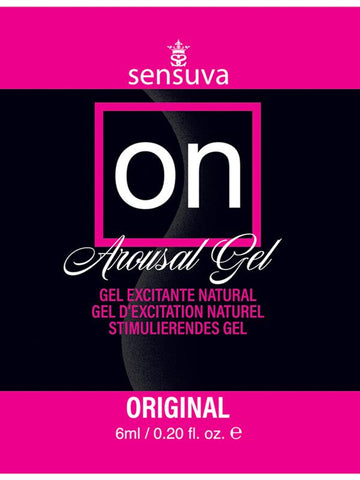Sensuva On Original Arousal Massage Gel 6ml Single Use Packet - Massage Oils and Lubricants