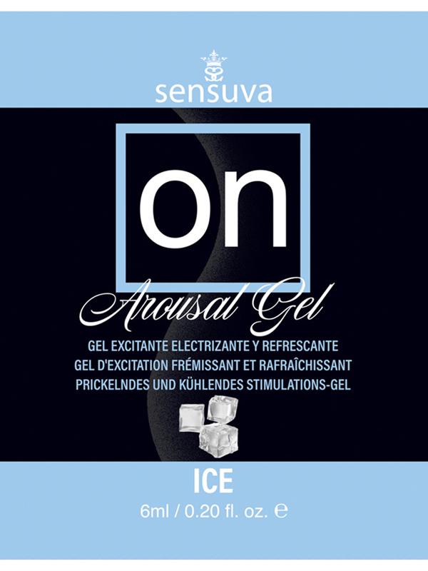 Sensuva On Ice Arousal Adult Gel 6ml Single Use Packet Massage Oils and Lubricants