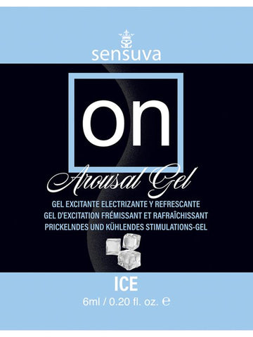 Sensuva On Ice Arousal Adult Gel 6ml Single Use Packet - Massage Oils and Lubricants