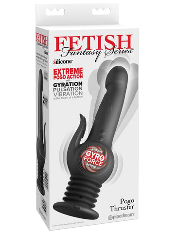 Fetish Fantasy Series Pogo Thruster Vibrating Dildo Black - Vibrating Dildos