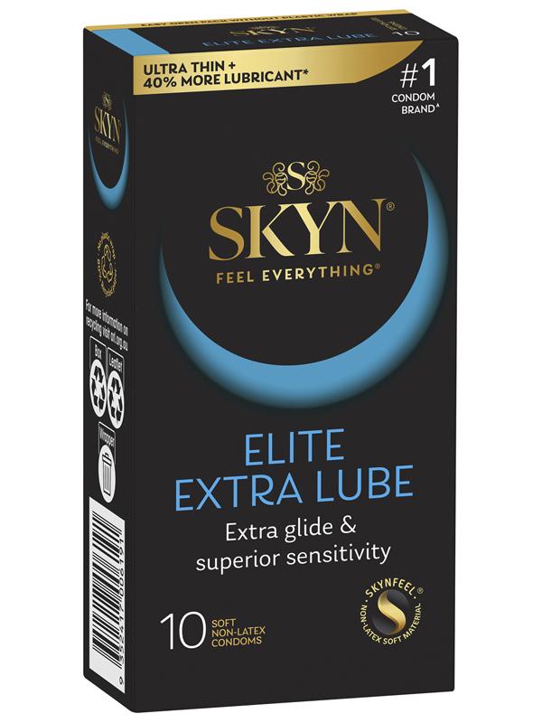 Skyn Elite Extra Lubricated Ultra Thin Condoms 10 Pack Condoms