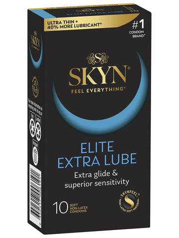Skyn Elite Extra Lubricated Ultra Thin Condoms 10 Pack - Condoms