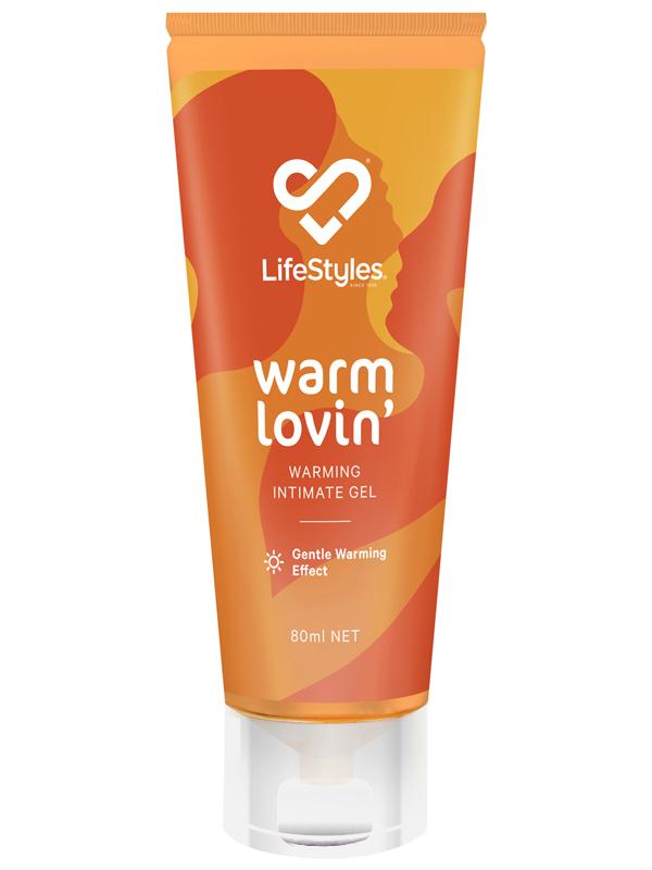 Lifestyles Warm Lovin Warming Intimate Gel 80ml Delay and Excite Sprays