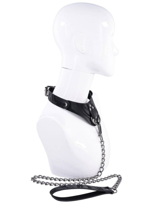 Sportsheets Velvet Noir Bondage Collar and Leash Collars and Leads