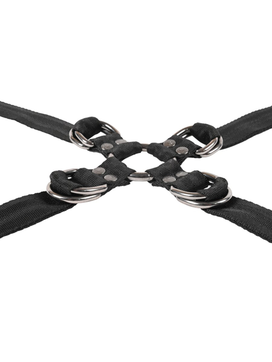 Sportsheets Velvet Noir Adjustable Hog Tie and Cuff Set Cuffs And Restraints