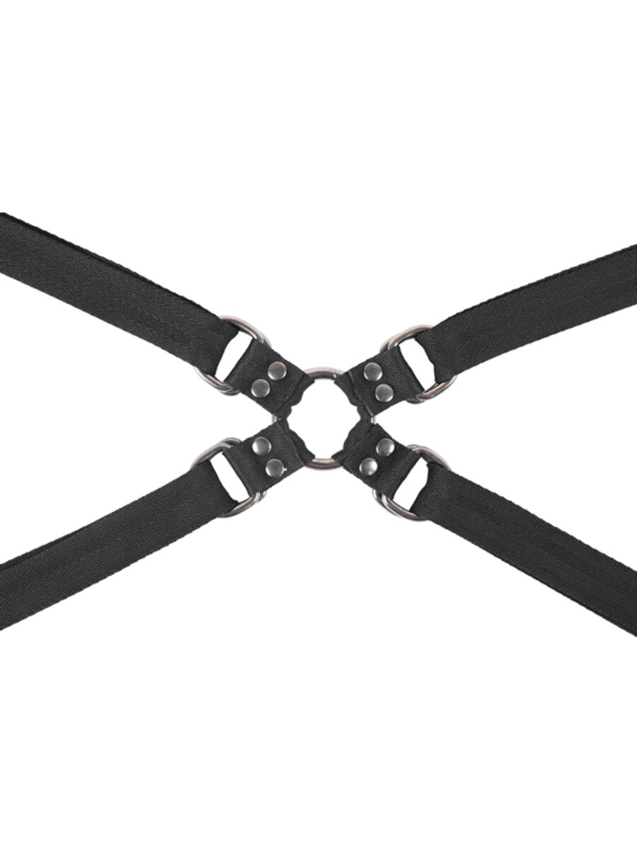 Sportsheets Velvet Noir Adjustable Hog Tie and Cuff Set Cuffs And Restraints