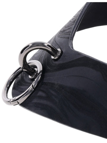 Sportsheets Velvet Noir Collar and Removable Clamps - Collars and Leads