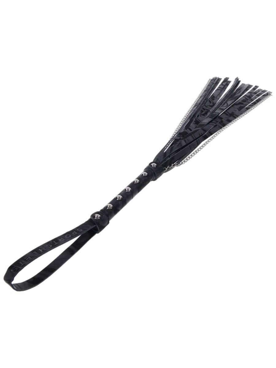 Sportsheets Velvet Noir Chain BDSM Play Flogger Whips And Crops