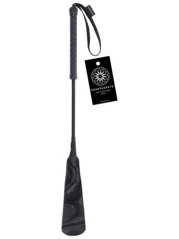 Sportsheets The Velvet Noir Strike Bondage Crop - Whips And Crops