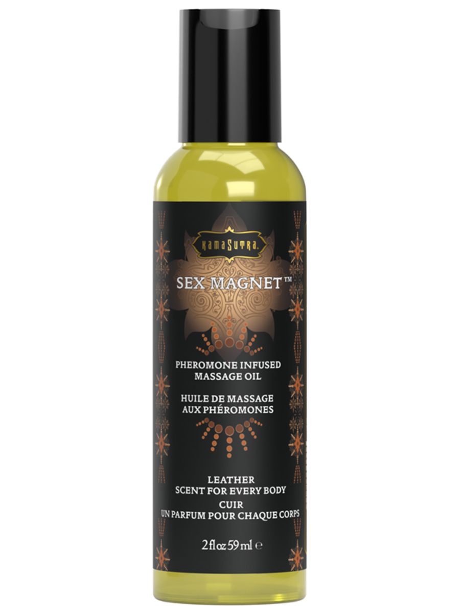 Kama Sutra LEATHER Sex Magnet Massage Oil 2 fl oz Default Title Sex Pheromones and Perfumes