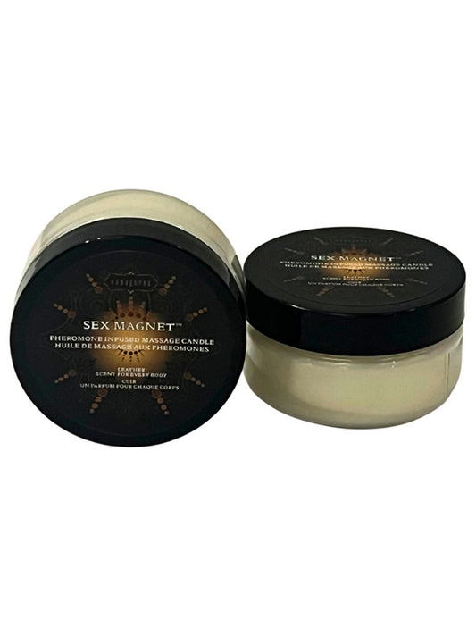 Kama Sutra LEATHER Sex Magnet Pheromone 1.7 oz Candle Default Title Sex Pheromones and Perfumes