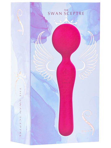 Swan Sceptre Dual Use Vibrating Body Wand Massager - Body Wands