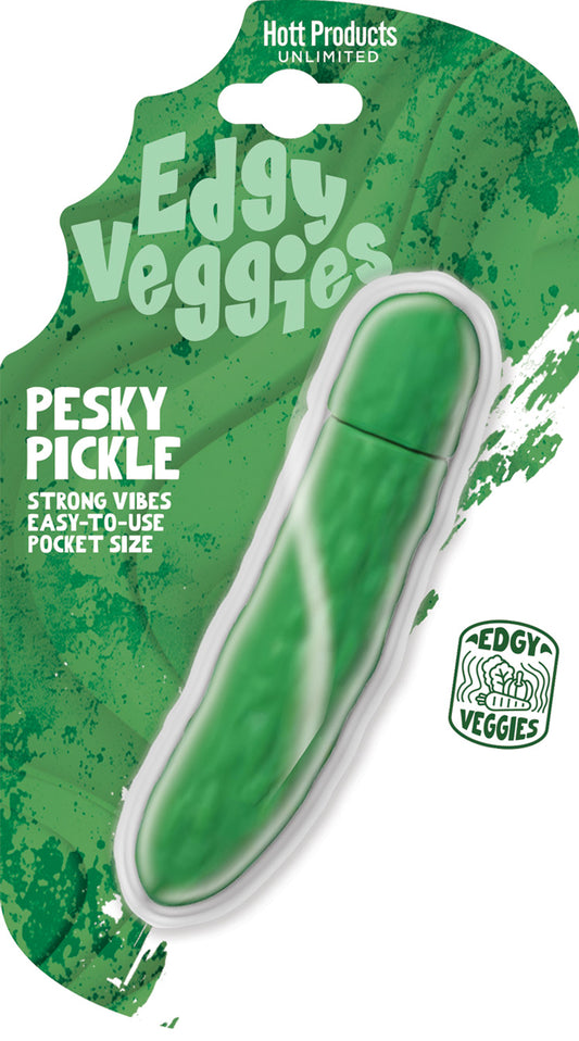 Hott Products Edgy Veggies Pickle Shaped Bullet Vibrator Bullet Vibrators