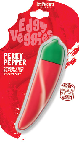 Hott Products Edgy Veggies Pepper Shaped Bullet Massager - Bullet Vibrators