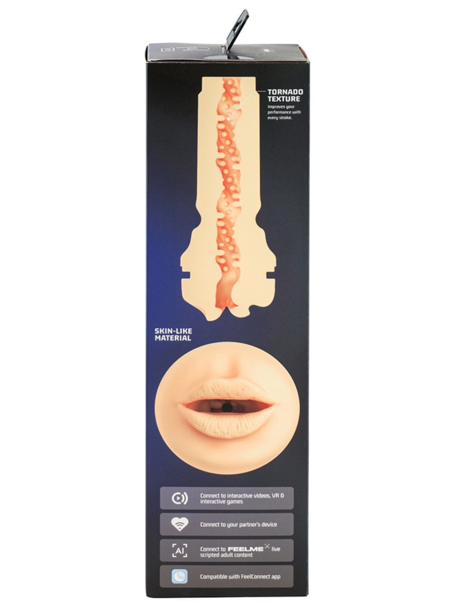 Kiiroo PowerBlow and Feel Mouth Stroker Combo Set Masturbators and Strokers