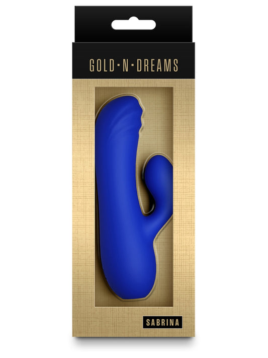 NS Novelties Gold-n-Dreams Sabrina Rabbit Massager {% if variant != 'Default Title' and variant != blank %} {% endif %} Rabbit Vibrators