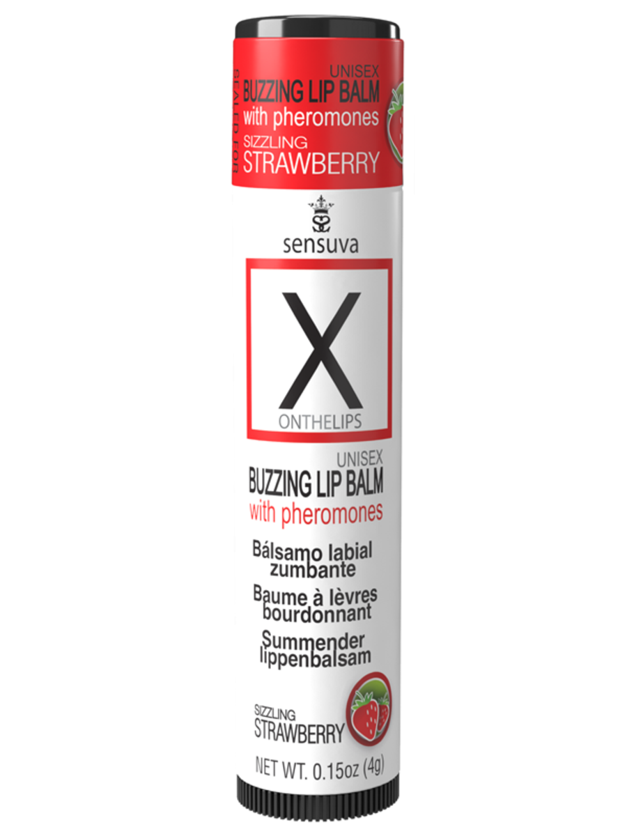 Sensuva On X on the LIPS With Pheromones Buzzing Lip Balm Strawberry Sex Pheromones and Perfumes