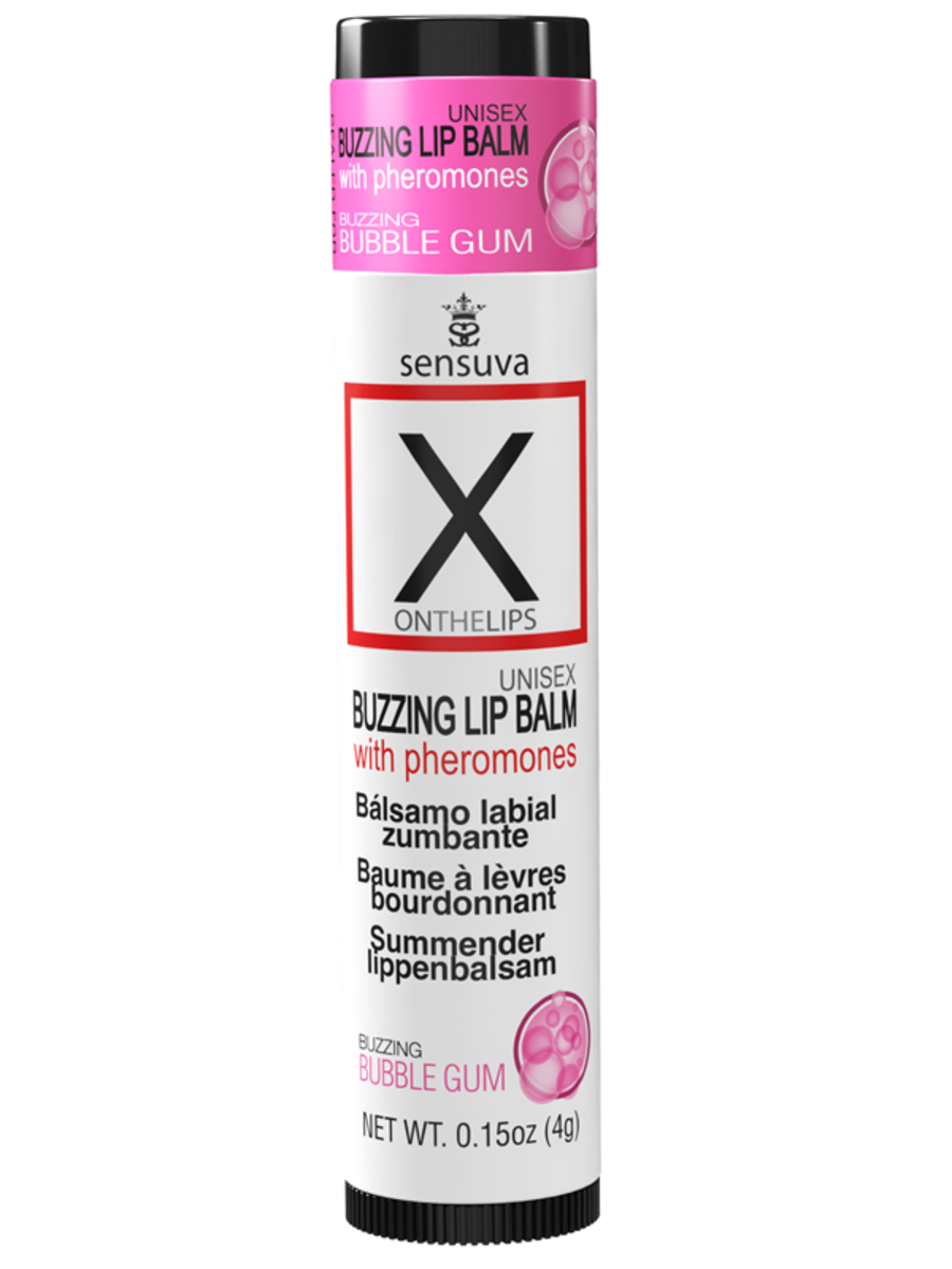 Sensuva On X on the LIPS With Pheromones Buzzing Lip Balm Bubble Gum Sex Pheromones and Perfumes