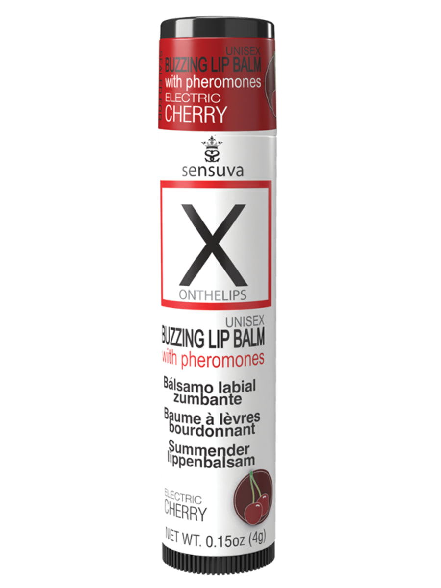 Sensuva On X on the LIPS With Pheromones Buzzing Lip Balm Cherry Sex Pheromones and Perfumes
