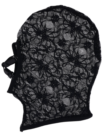 Sportsheets Sex and Mischief Lace Hush BDSM Hood - Bondage Hoods