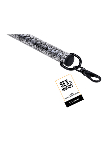 Sportsheets Sex and Mischief Lace Bondage Spreader Bar - Cuffs And Restraints