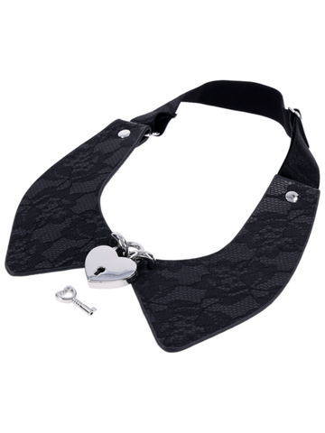 Sportsheets Sex and Mischief Heartbound Lace Day Collar - Collars and Leads
