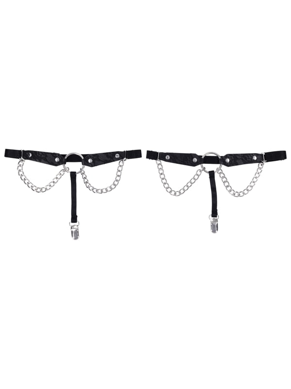 Sportsheets Sex and Mischief Chain Lace Garters Her Fetish