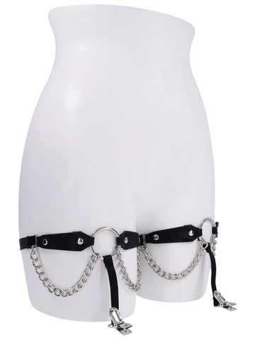 Sportsheets Sex and Mischief Chain Lace Garters - Her Fetish